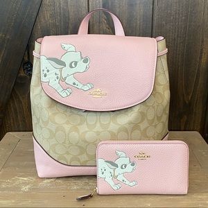 Authentic Disney X Coach Backpack & Wallet Set